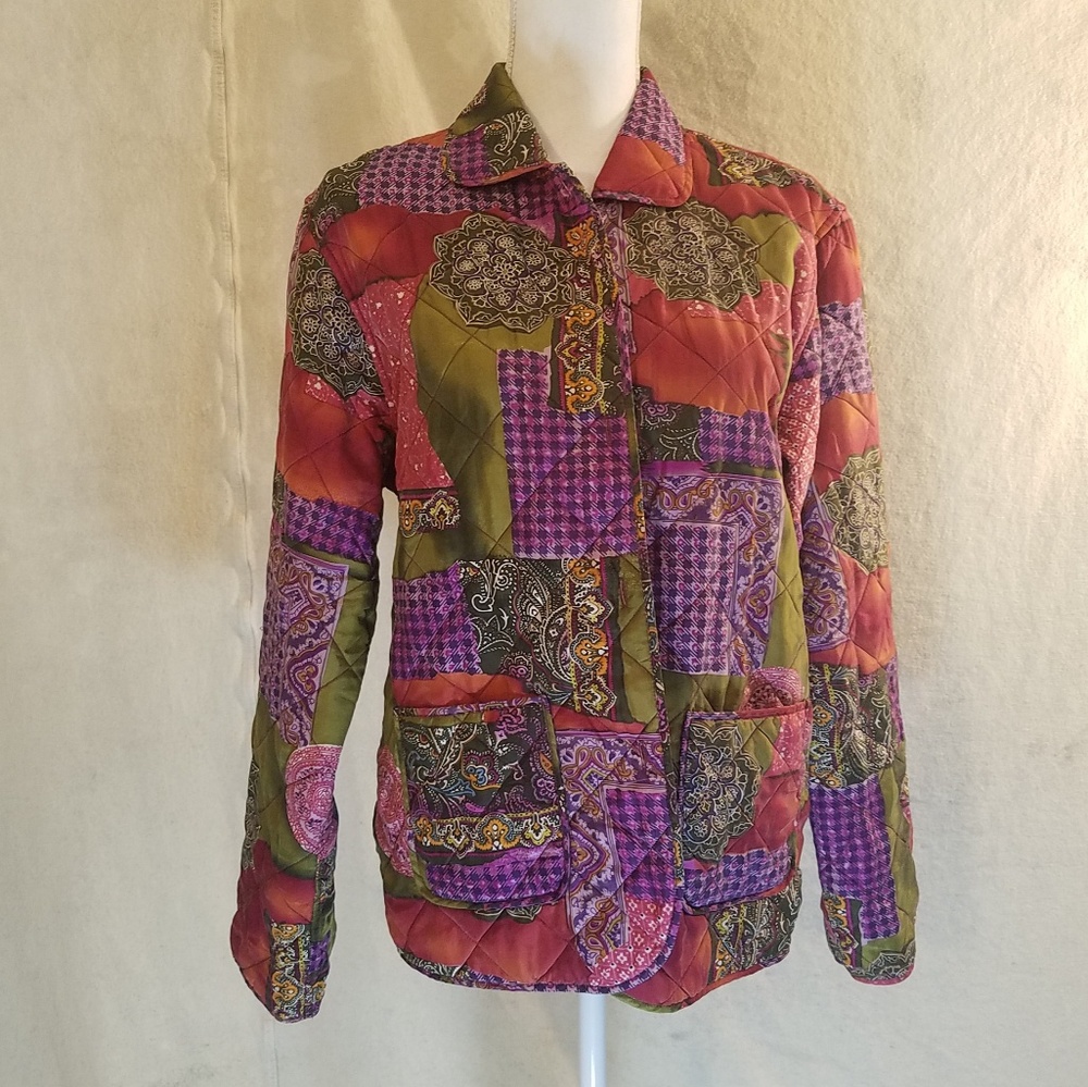 Beautiful Warm Quilted Silk Jacket